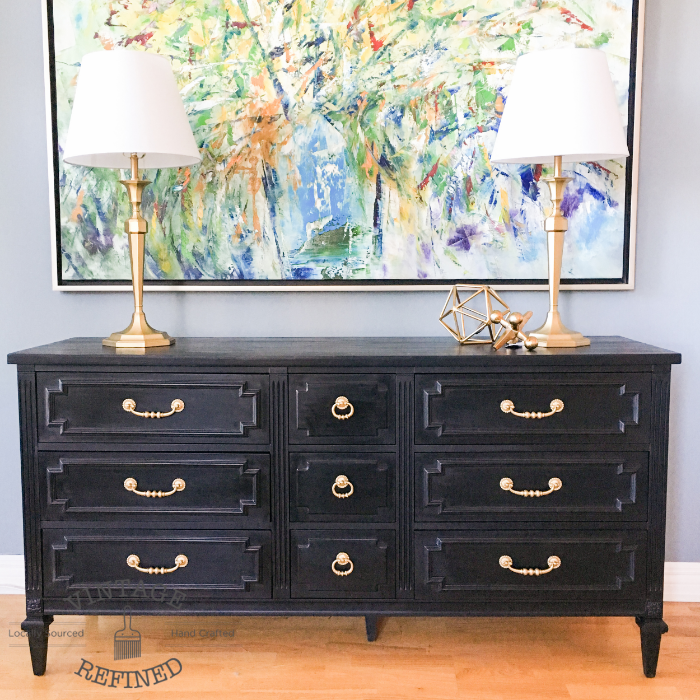 Chic Black Dresser