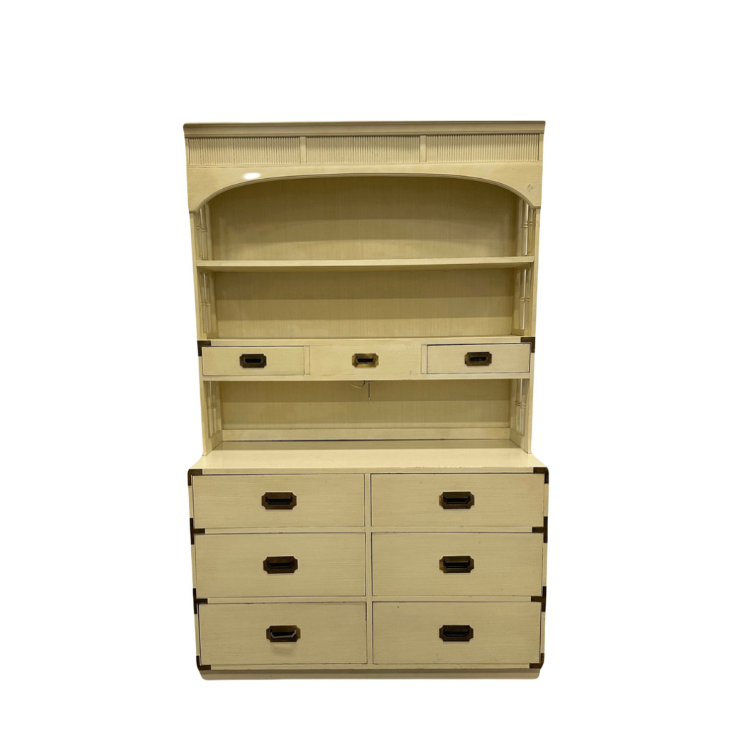 CUSTOMIZABLE: Dixie Campaigner Dresser with Shelving Unit
