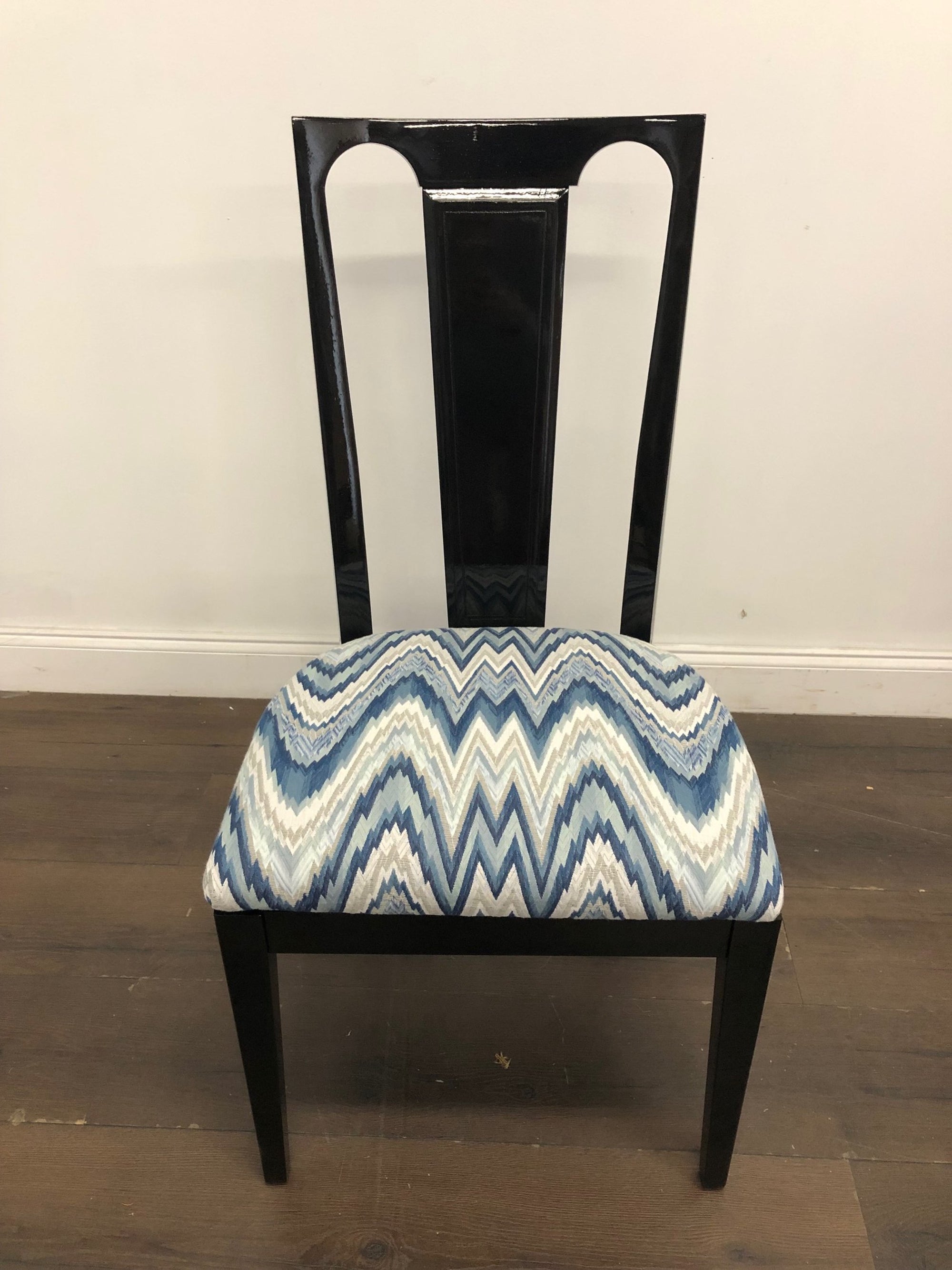 AVAILABLE: Black Lacquered Accent Chair
