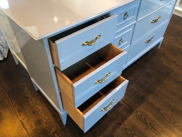 AVAILABLE: New Hope Gray Dresser by Broyhill