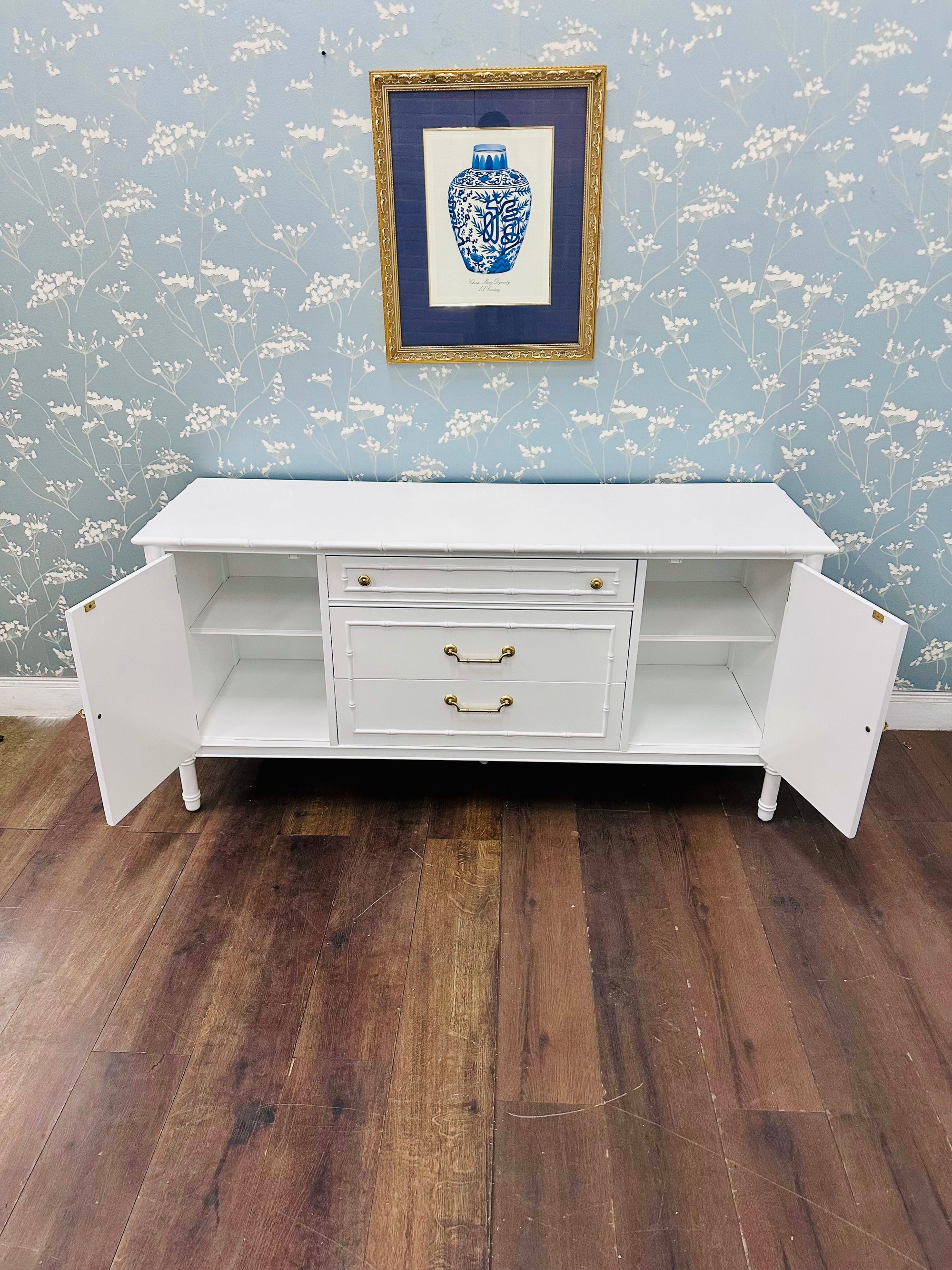 RESERVED: Decorators White Thomasville Bamboo Dresser RESERVED: Decorators White Thomasville Bamboo Dresser