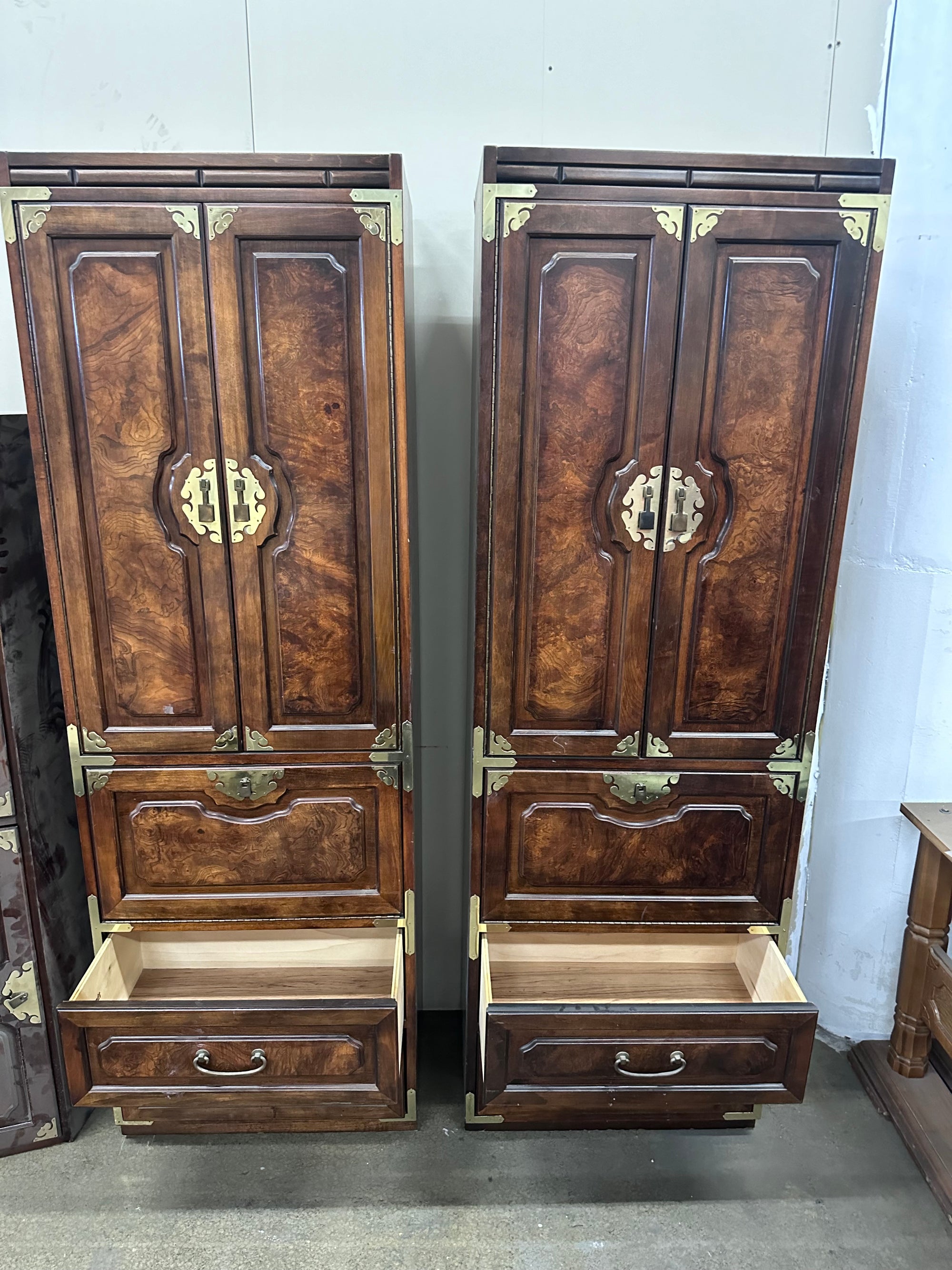 CUSTOMIZABLE: Pair of Bernhardt Cabinets