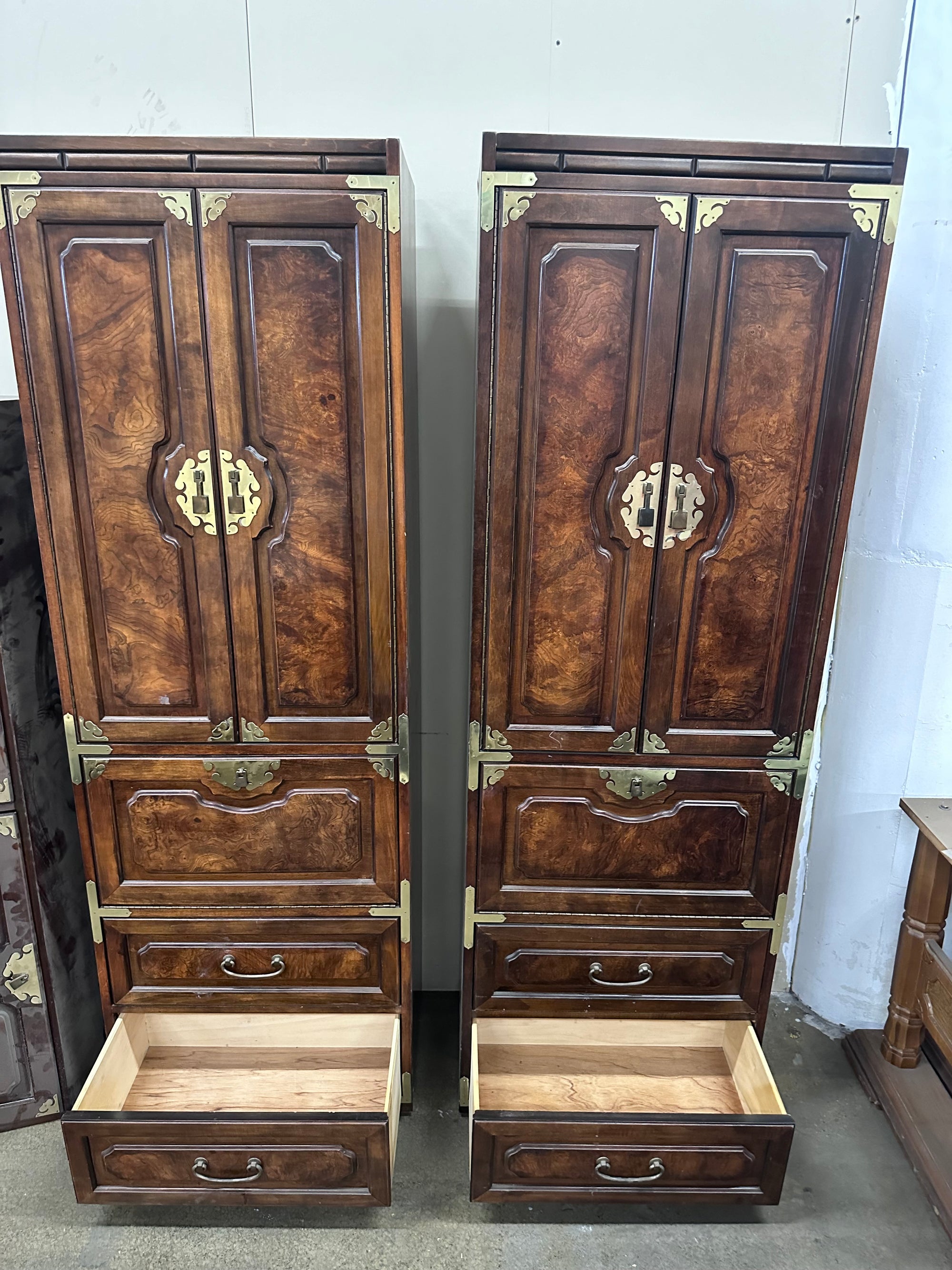 CUSTOMIZABLE: Pair of Bernhardt Cabinets