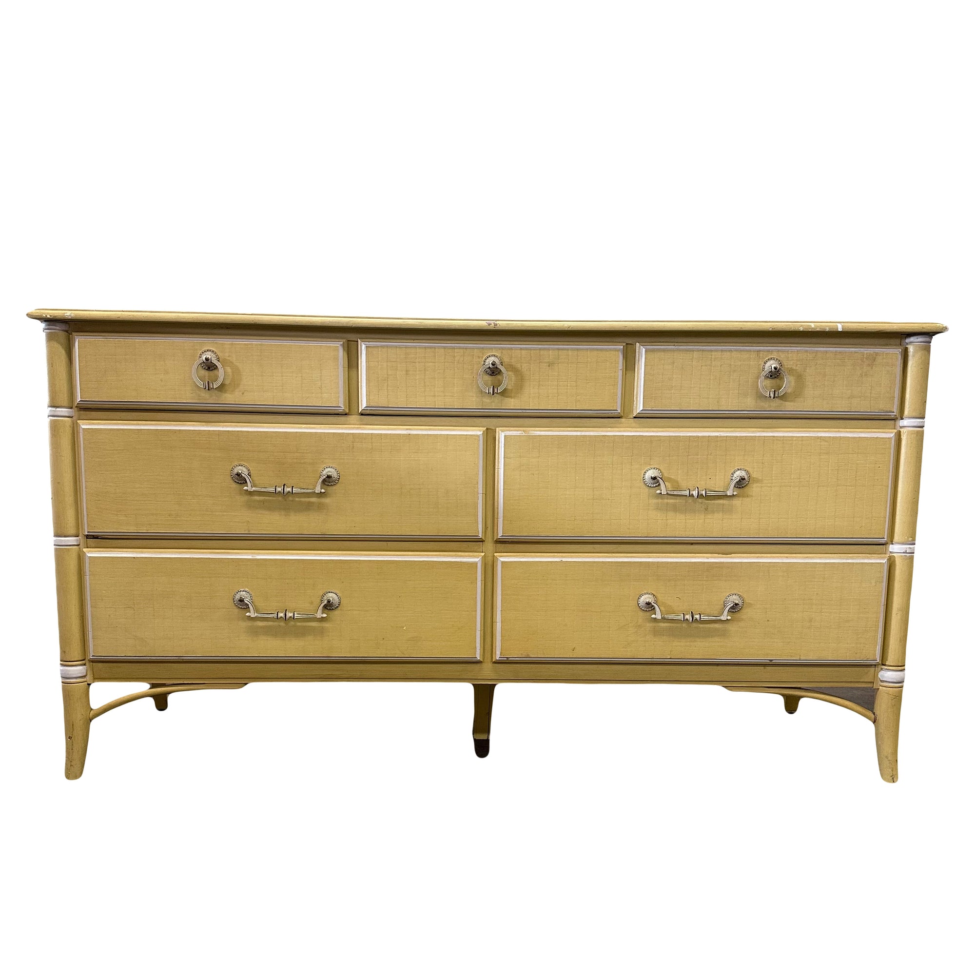 CUSTOMIZABLE : Thomasville Faux Bamboo Dresser CUSTOMIZABLE : Thomasville Faux Bamboo Dresser