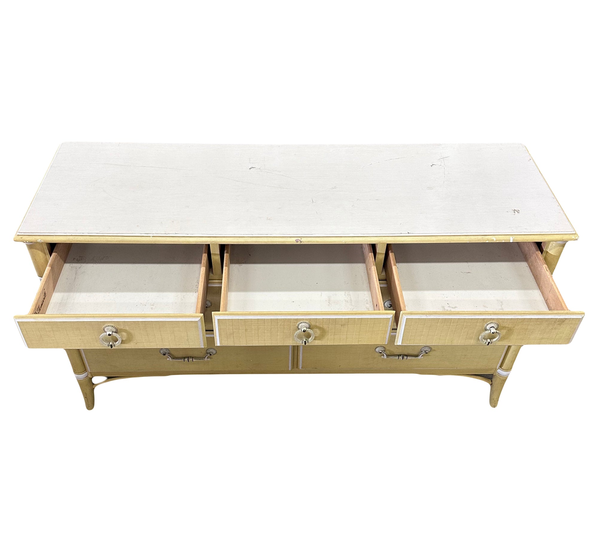 CUSTOMIZABLE : Thomasville Faux Bamboo Dresser CUSTOMIZABLE : Thomasville Faux Bamboo Dresser