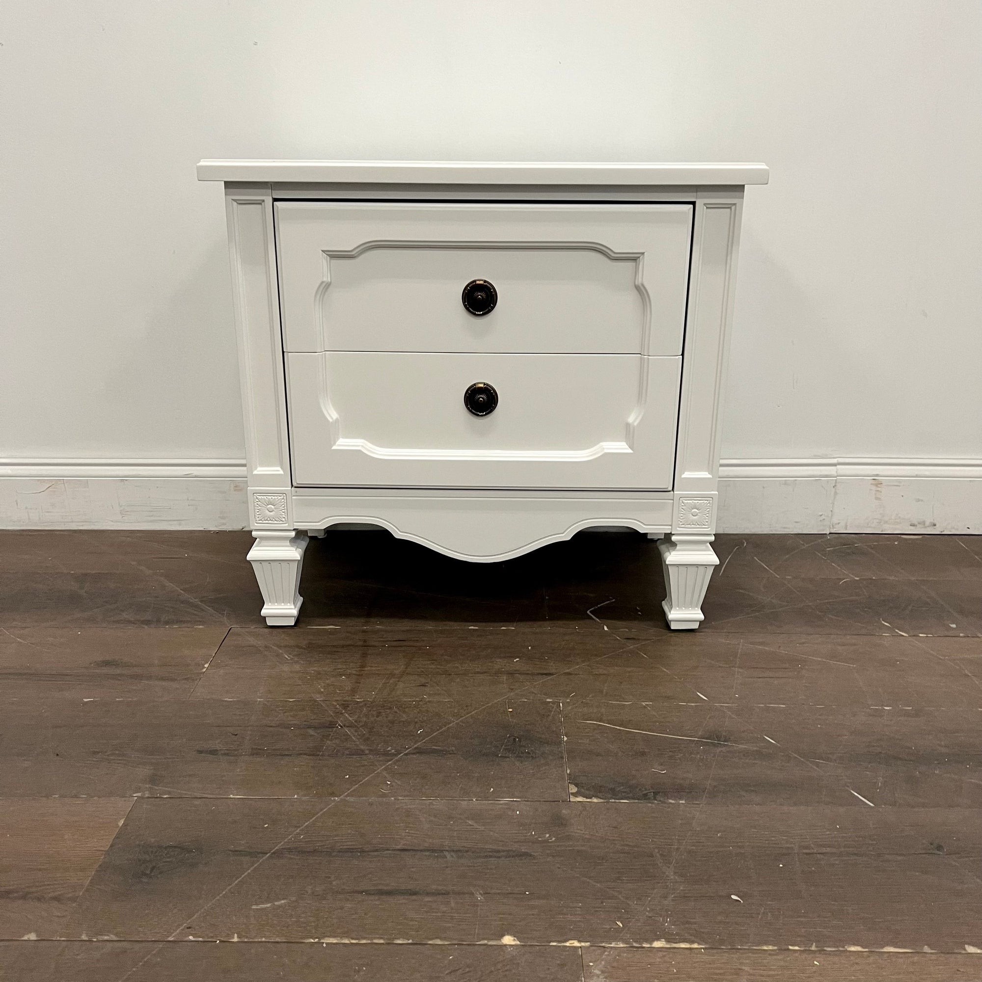 AVAILABLE: Off-White Traditional Nightstand