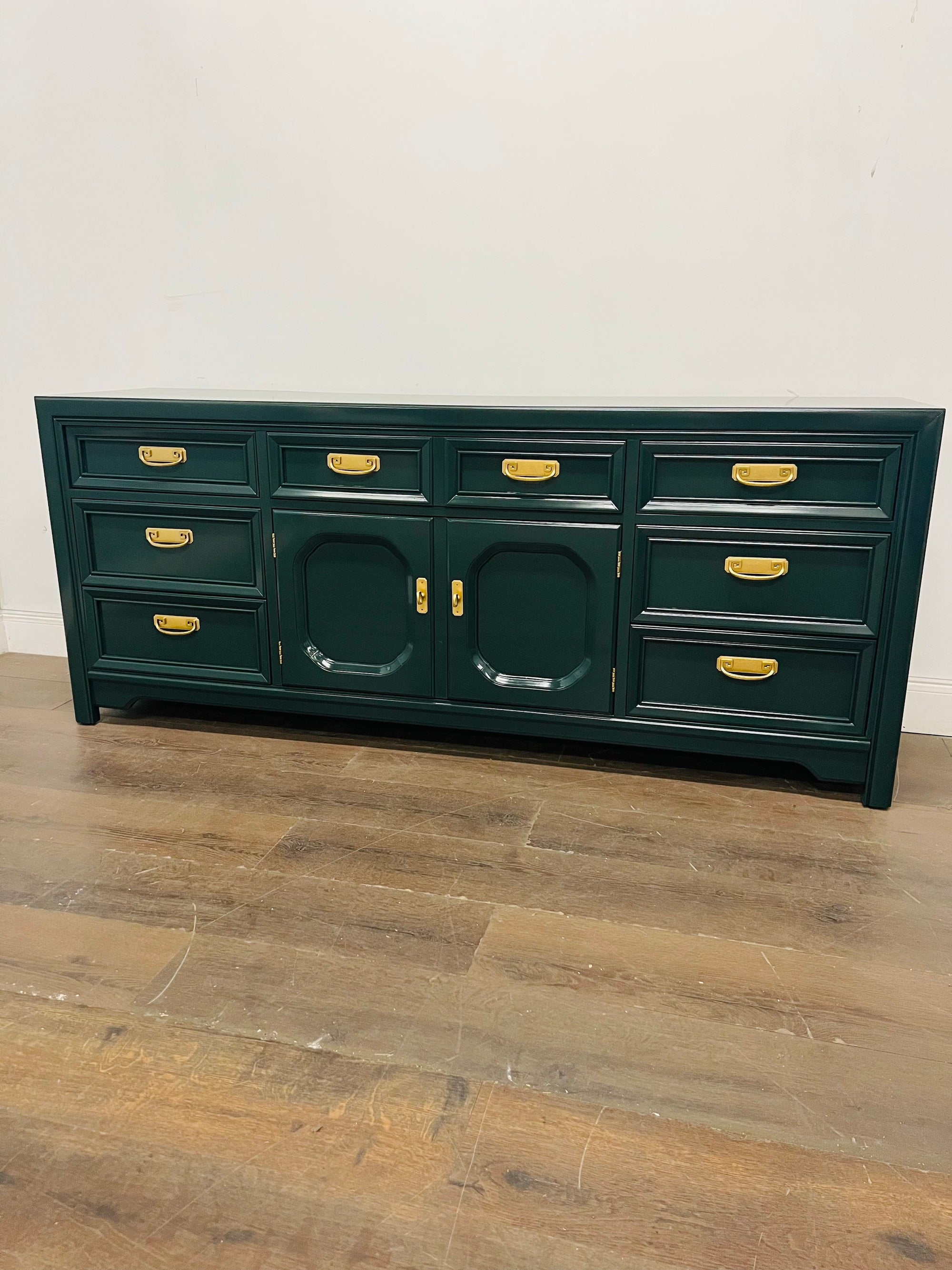SOLD: Dark Green Thomasville Dresser - Vintage Refined SOLD: Dark Green Thomasville Dresser - Vintage Refined