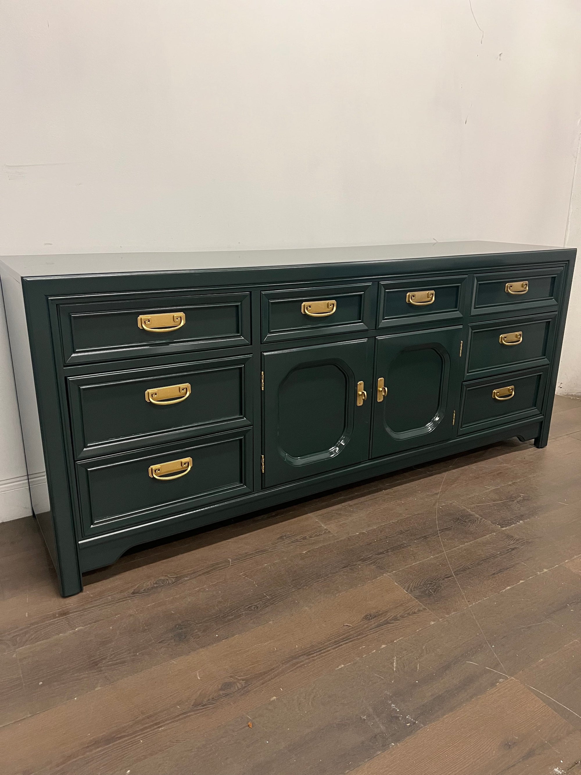 SOLD: Dark Green Thomasville Dresser - Vintage Refined SOLD: Dark Green Thomasville Dresser - Vintage Refined
