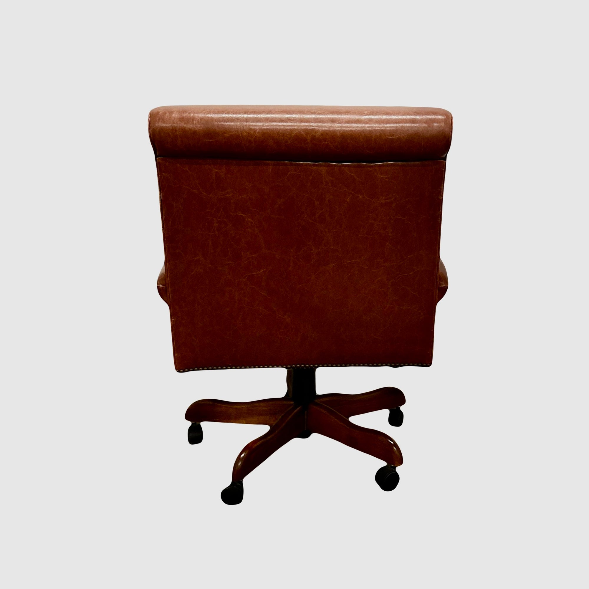 CUSTOMIZABLE: Leather Desk Chair