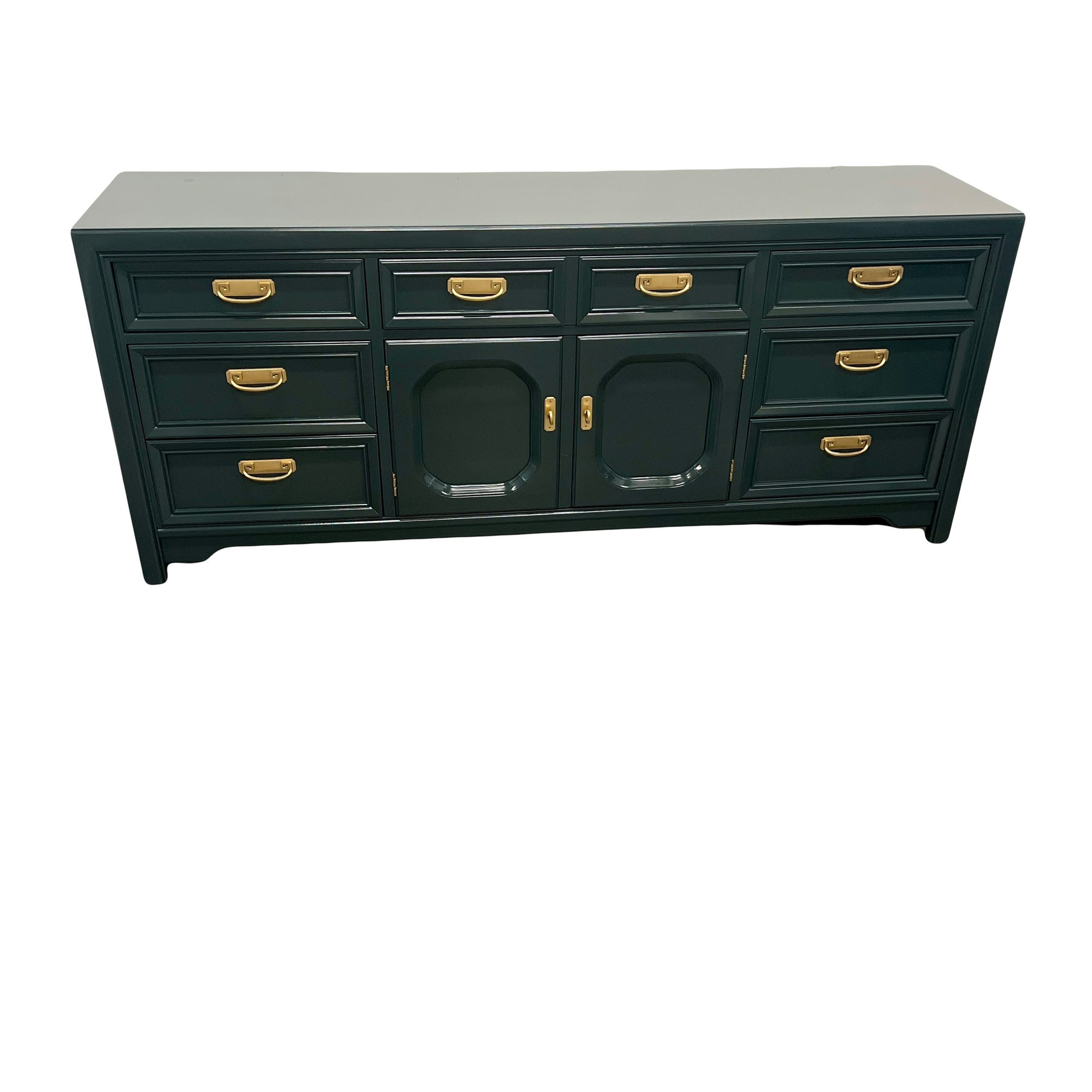 SOLD: Dark Green Thomasville Dresser - Vintage Refined SOLD: Dark Green Thomasville Dresser - Vintage Refined