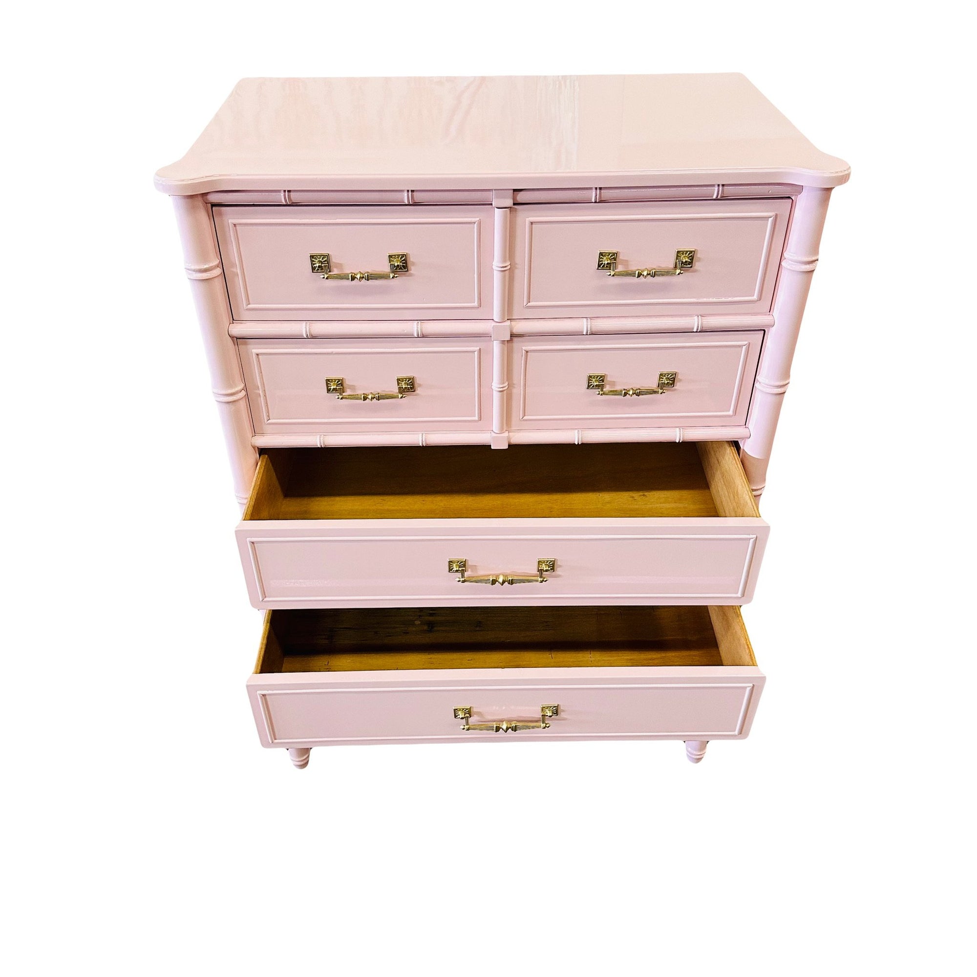Available: Henry Link Faux Bamboo Tallboy Chest